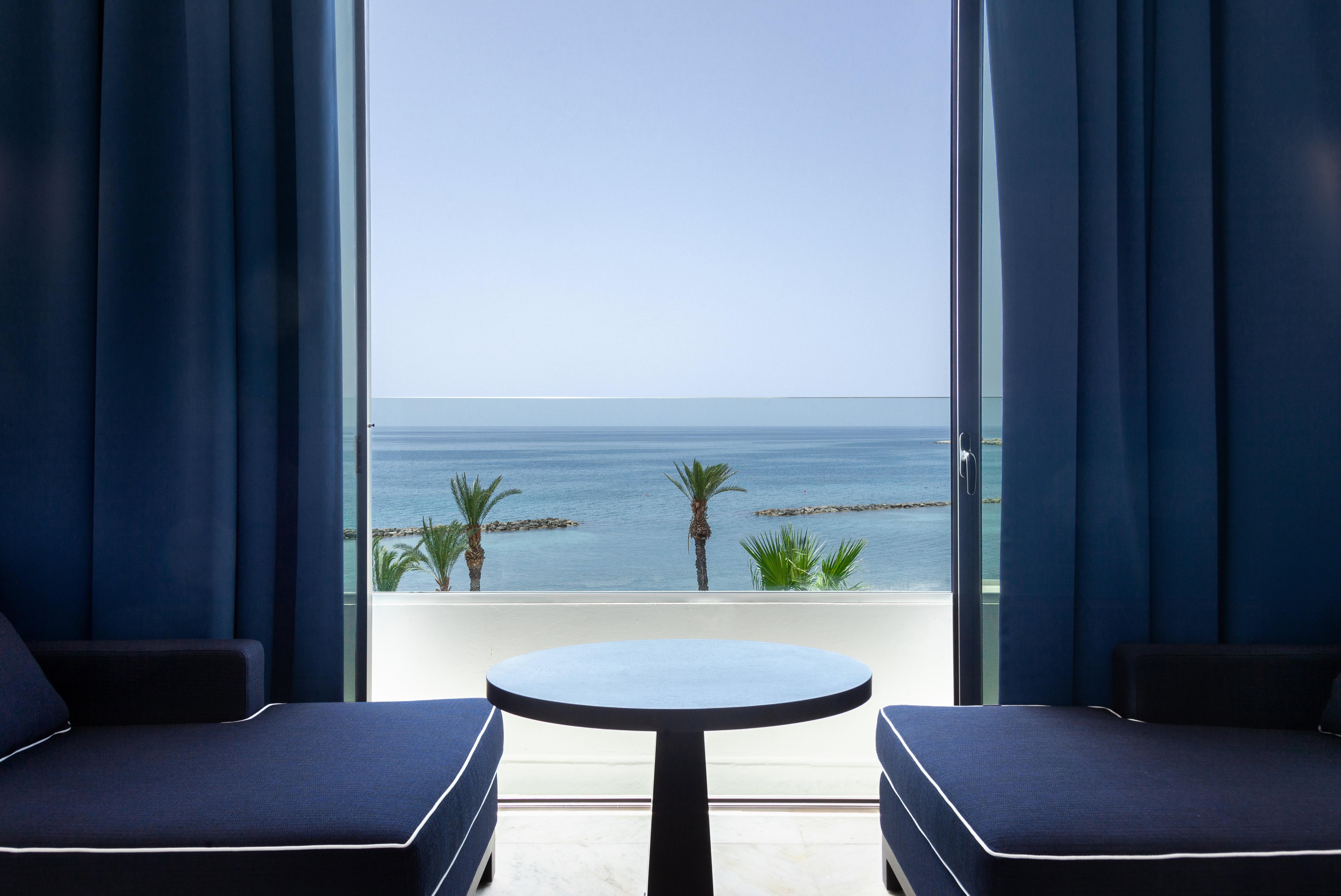 Almyra Paphos Exterior foto Sea view from a room at the hotel
